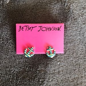 Betsey Johnson Anchor stud earrings